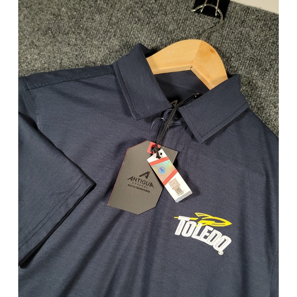 University Of Toledo Rockets Polo Shirt Mens Small Golf Performance Casual NWT